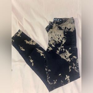 ‘Only’ jeans size 30 (added touch done by me they were all black) NEW